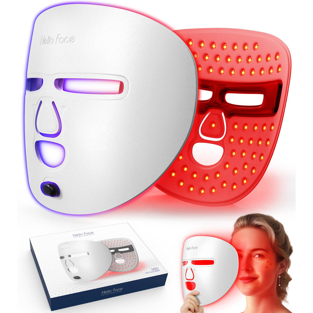 LED Facial Therapy Mask – Anti-Aging Red Light Skincare Device for Home & Travel