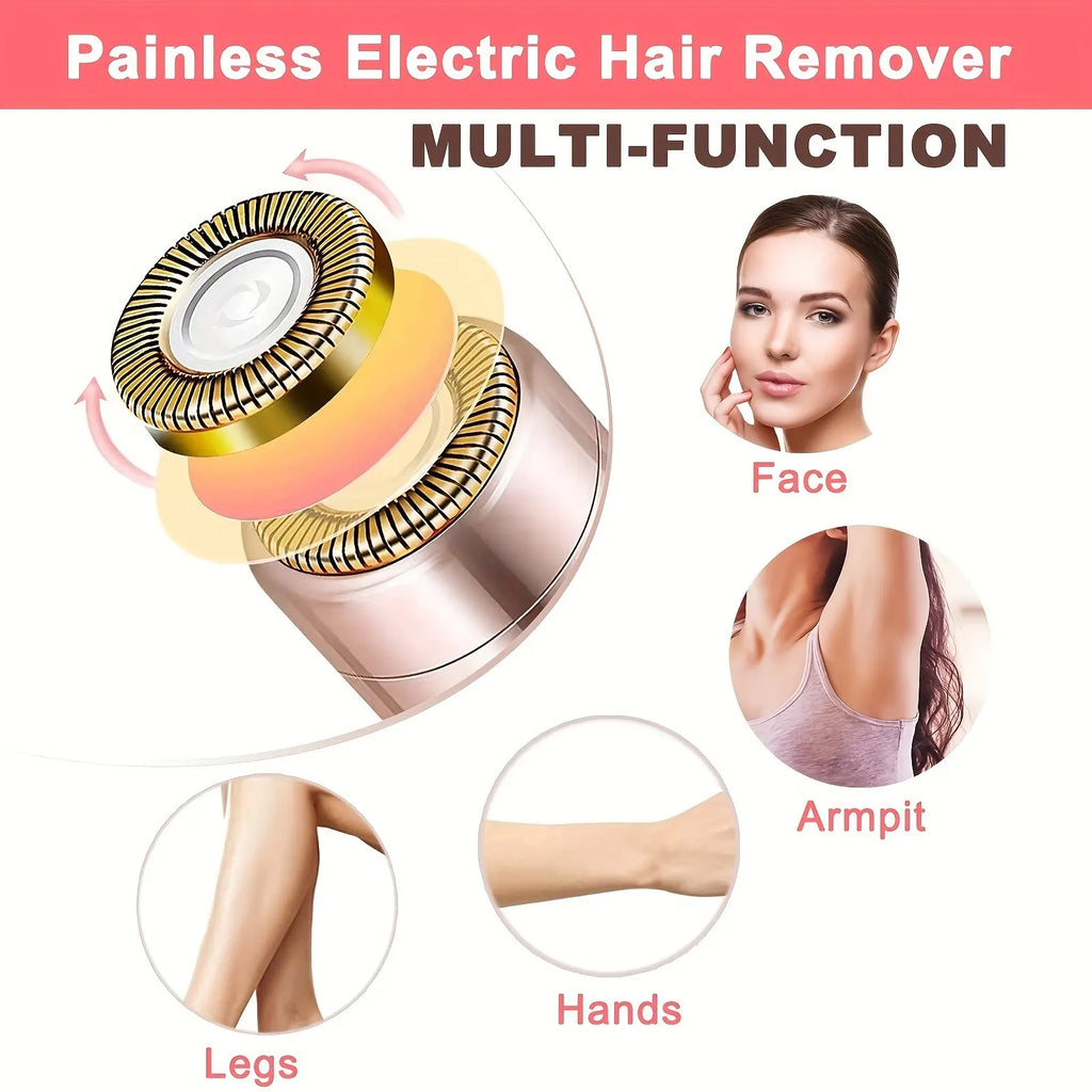 Portable Lipstick-Shaped Electric Facial Hair Remover – Painless & Instant Hair Removal for Women