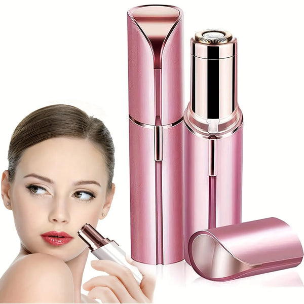 Portable Lipstick-Shaped Electric Facial Hair Remover – Painless & Instant Hair Removal for Women