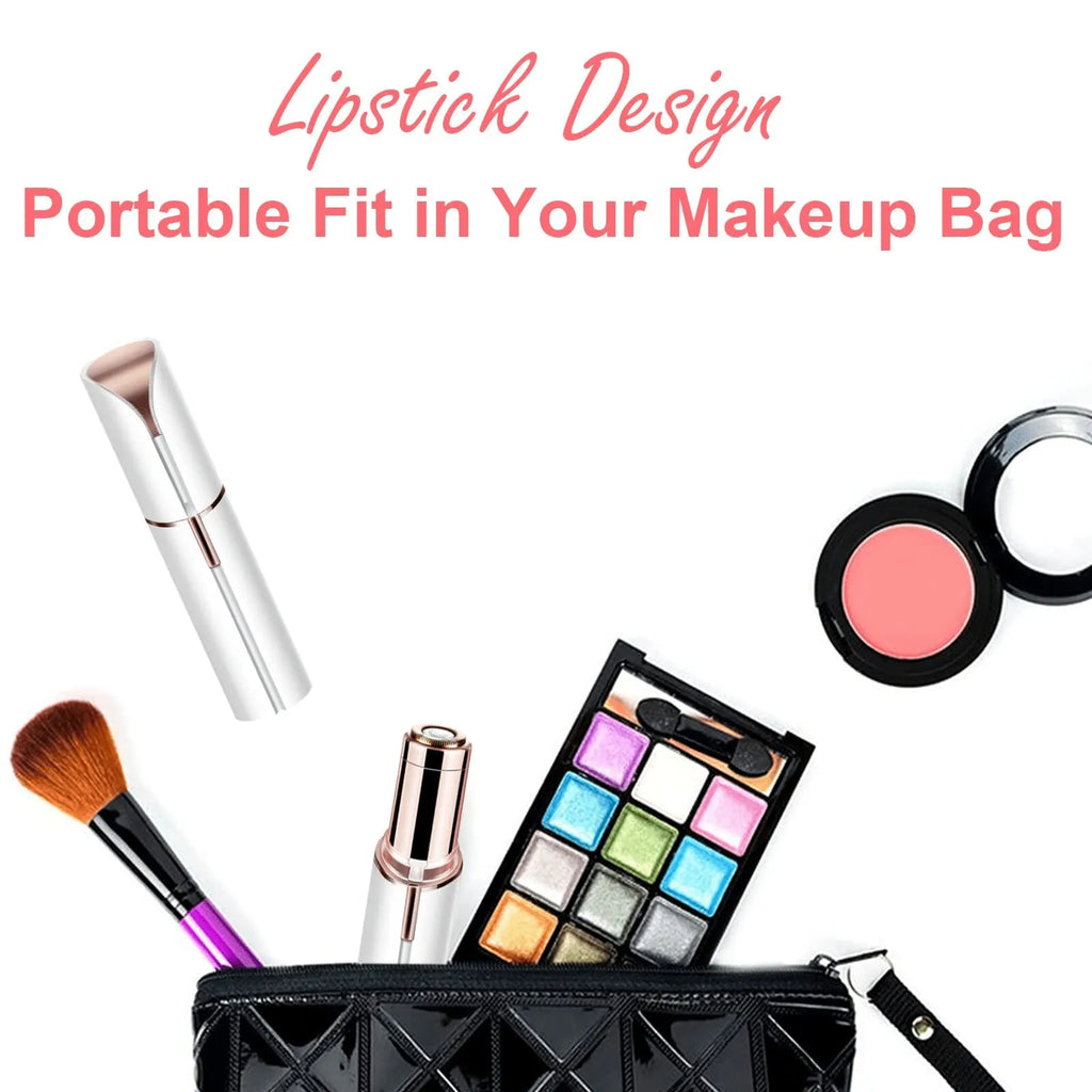 Portable Lipstick-Shaped Electric Facial Hair Remover – Painless & Instant Hair Removal for Women