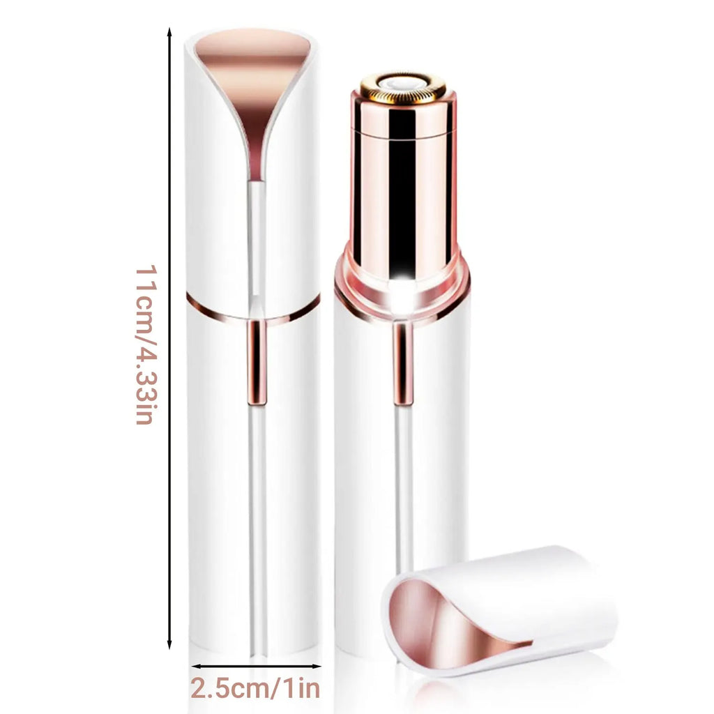 Portable Lipstick-Shaped Electric Facial Hair Remover – Painless & Instant Hair Removal for Women