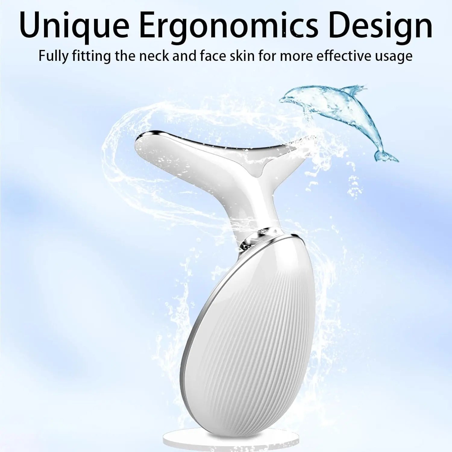 Facial & Neck Beauty Device – 7-Color LED Massager | Multifunctional Skin Care Tool for Home Use