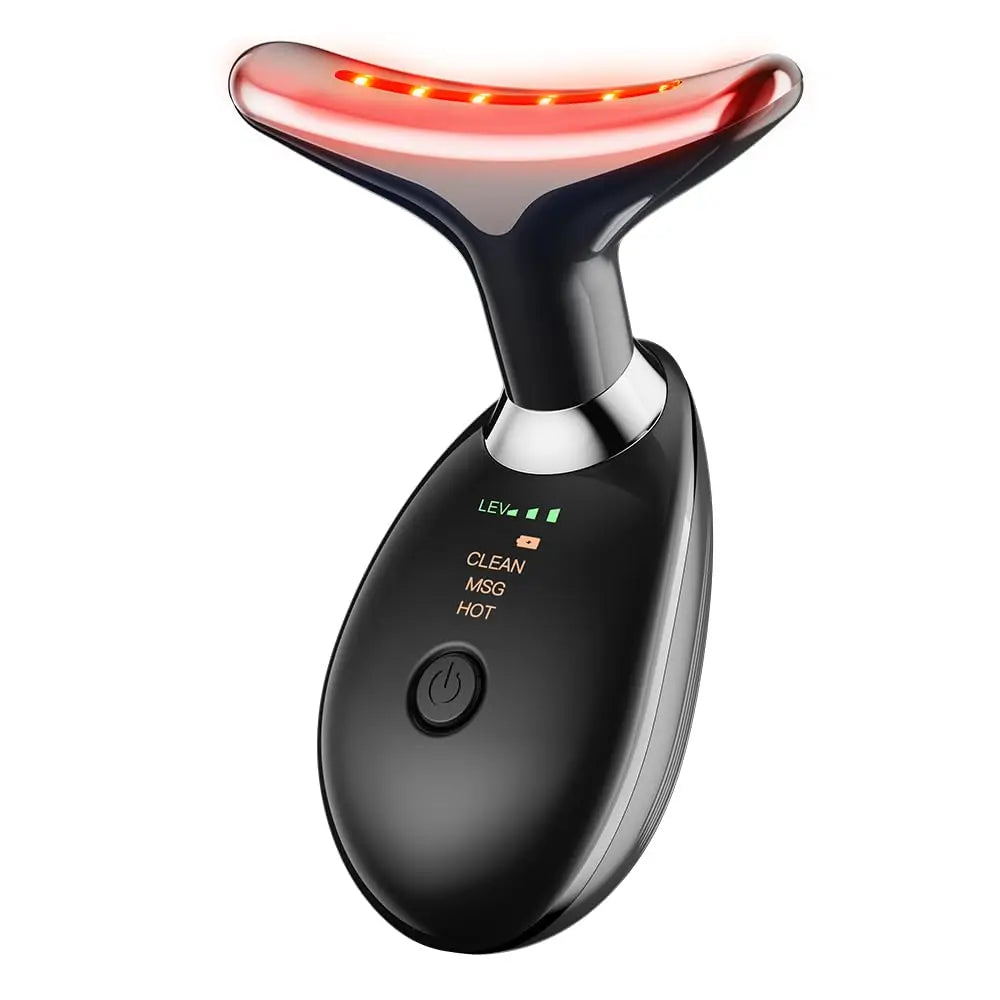 Facial & Neck Beauty Device – 7-Color LED Massager | Multifunctional Skin Care Tool for Home Use