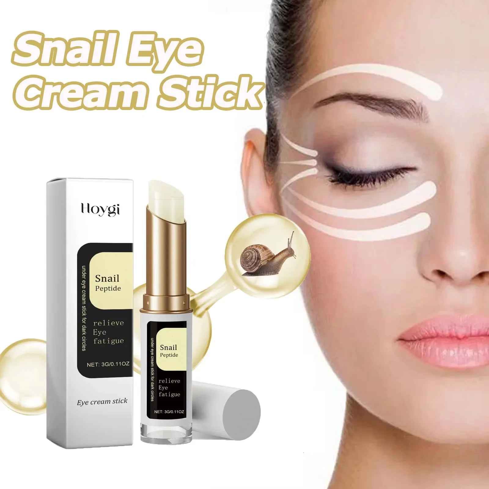 Snail Collagen Eye Cream Stick – Anti-Wrinkle, Dark Circle Lightening & Firming Treatment