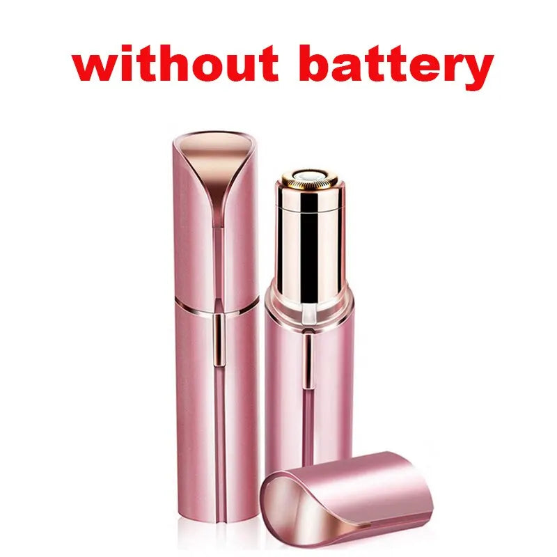 Portable Lipstick-Shaped Electric Facial Hair Remover – Painless & Instant Hair Removal for Women